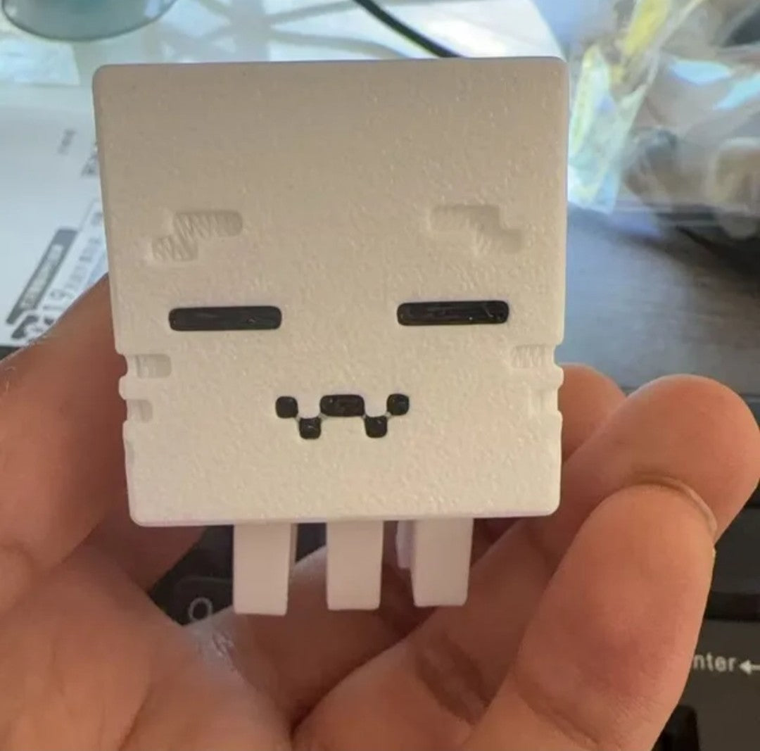 (Free Shipping)(Tariffs included in price) 8 Pack 3D Printed Colorful Pixel Style Movable Action Figures Ornament Figurines