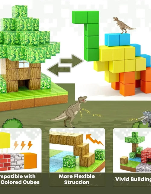 Load image into Gallery viewer, (Free Shipping)(Tariffs included in price) 93 piece magnetic building cube set for boys and girls age 3+ DIY model creative children's Stem sensory toy
