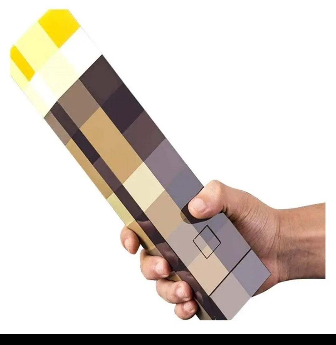 (Free Shipping)(Tariffs included in price) Torch Lamp Children's Toy Night Light Model Toy Brownstone Torch For Living Room Home Decor USB Rechargeable