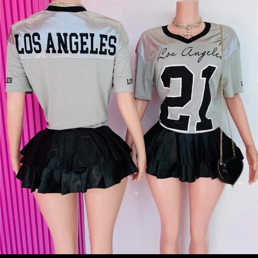 (Free Shipping)(Tariffs included in price) Women's V-neck Short Sleeved T-shirt Summer Breathable Sportswear Oversized Top