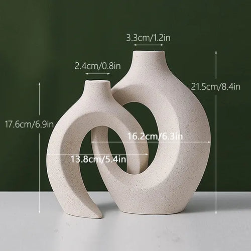 Load image into Gallery viewer, Nordic Ceramic Interlock Vase
