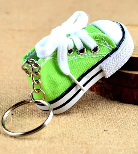 Mini Canvas Shoe Keychain