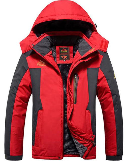 Load image into Gallery viewer, Men's Army Green Waterproof Winter Parka
