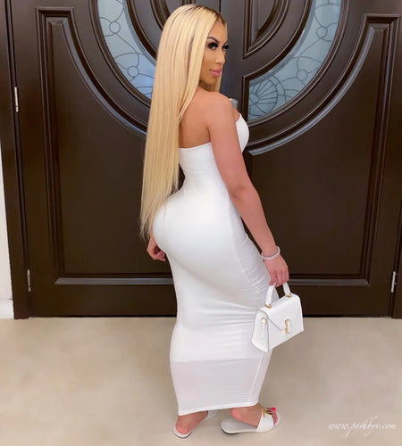 Chest Wrapped Long  Dress