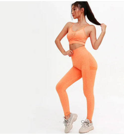 Load image into Gallery viewer, Peach Fit Yoga Pants
