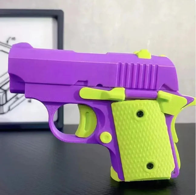 GravityShot 3D Printed Rubber Band Gun for Kids