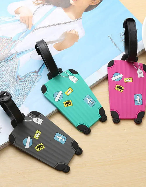 Load image into Gallery viewer, Fashion Silicone Luggage Tags Set
