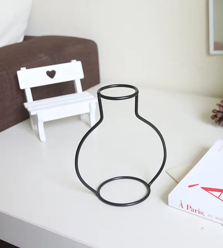 Nordic Style Iron Flower Vase