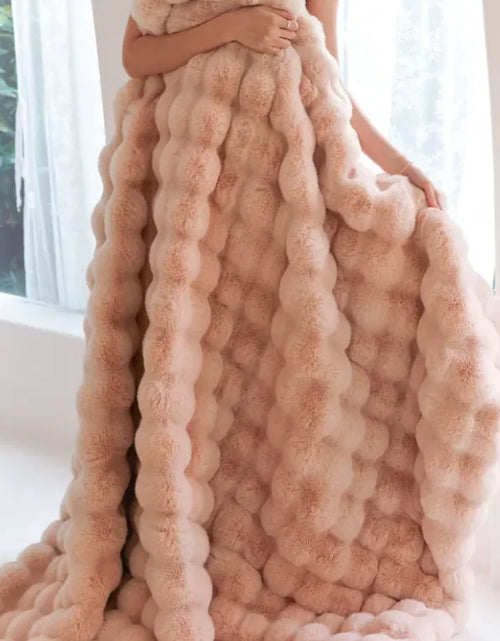 Load image into Gallery viewer, Fur Rabbit Hair Blanket
