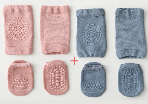 Load image into Gallery viewer, Baby Anti-Fall Knee Pad Crawling Suit – Soft &amp; Protective
