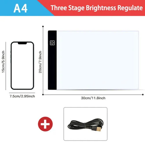 Load image into Gallery viewer, Dimmable LED Drawing Pad: Creative Kids&#39; Gift
