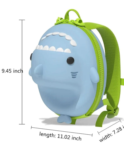 Load image into Gallery viewer, 3D Shark Toddler Kindergarten School Bags
