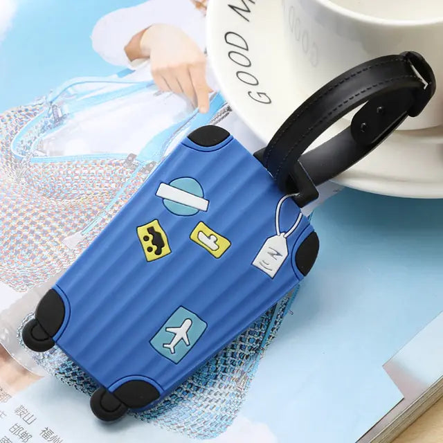 Fashion Silicone Luggage Tags Set