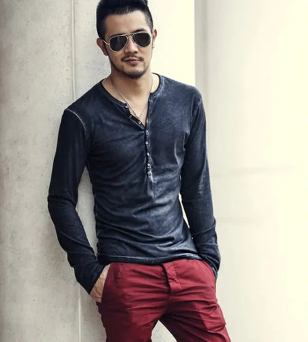 Rebel Edge Distressed V-Neck Tee