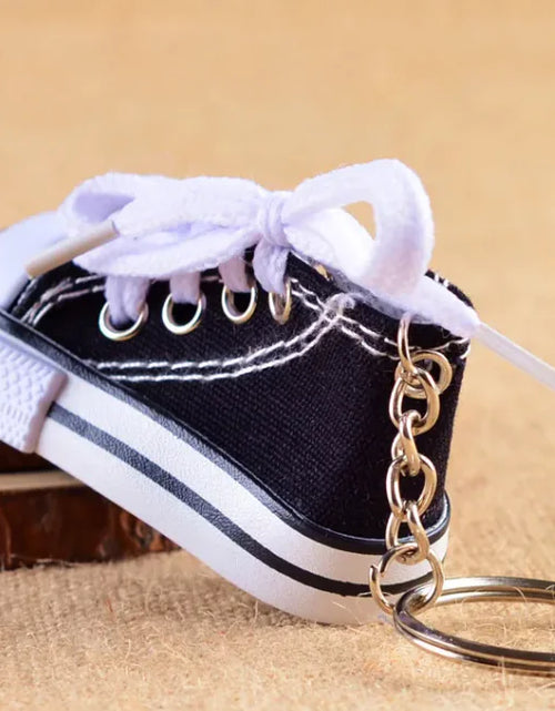 Load image into Gallery viewer, Mini Canvas Shoe Keychain
