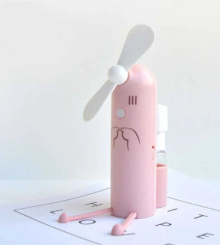 Portable USB Humidification Handheld Fan