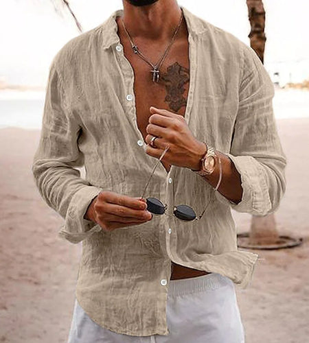 Men's Solid Color Shirt