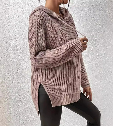 Pullover Hooded Sweater Women's Loose Slimming