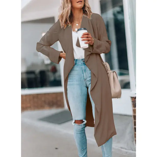 Load image into Gallery viewer, Women's Windbreaker Trench Coat

