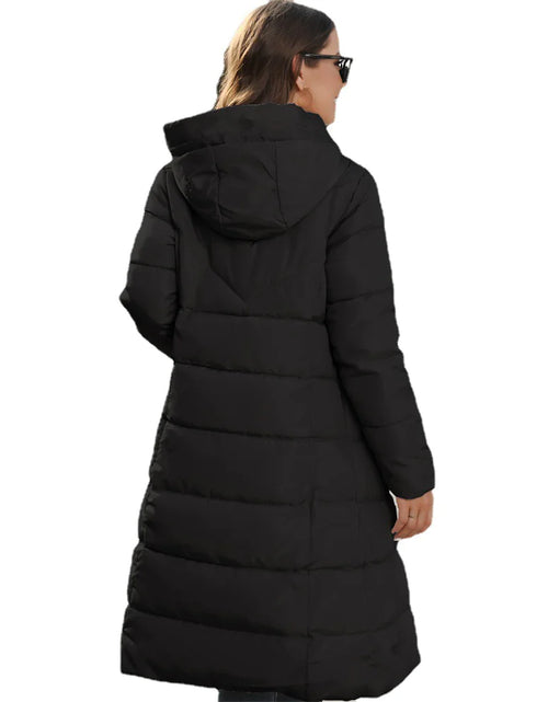 Load image into Gallery viewer, Hooded Women&#39;s Cotton Padded Clothing Women&#39;s Mid-length Slim Fit
