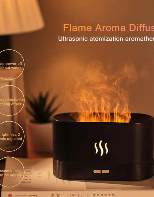 Load image into Gallery viewer, Flame Ultrasonic Aroma Air Humidifier
