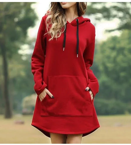Solid Color Long Sleeve Hoodie