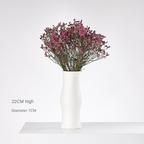 Load image into Gallery viewer, Modern Minimalist White Hemp Rope Ceramic Vase
