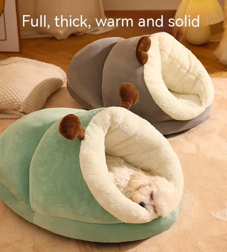 Pet Bed Winter Cat Dog Slippers Small Nest