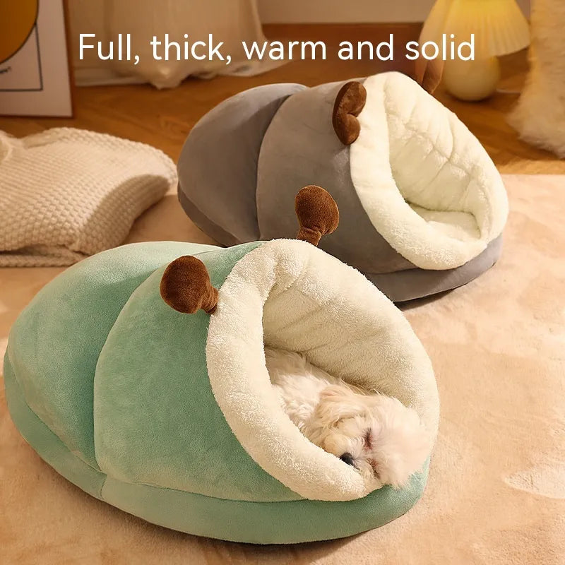 Pet Bed Winter Cat Dog Slippers Small Nest