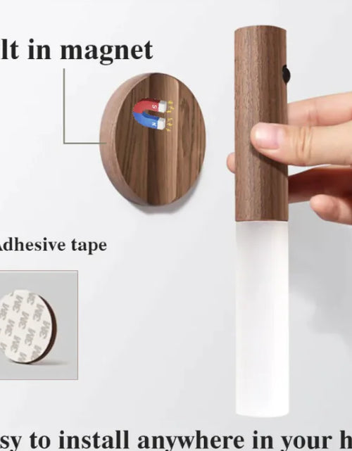 Load image into Gallery viewer, Magnetic Wood Wireless Night Light
