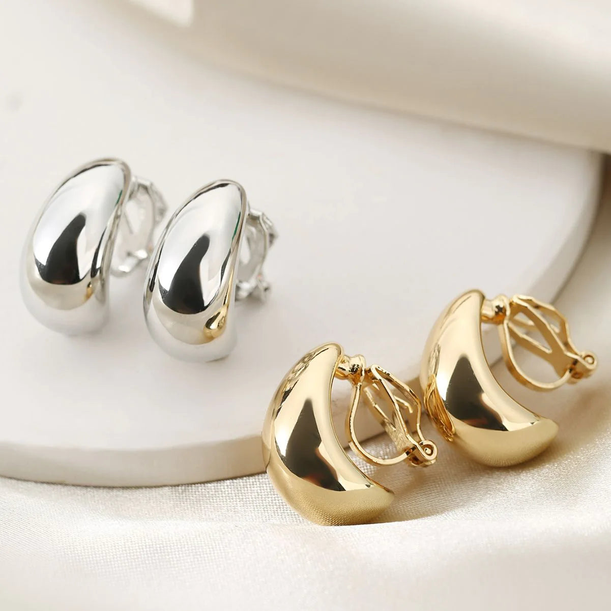 Earrings French Entry Lux Drop-shaped