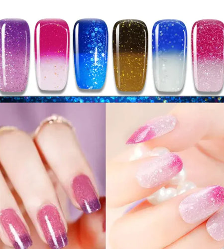 Gradient nail glue