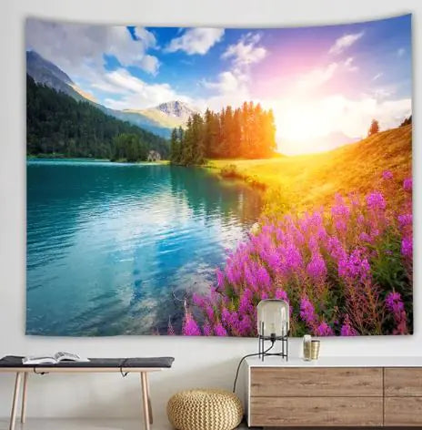 Load image into Gallery viewer, Natural Scenery Printed Hanging Cloth Decoration
