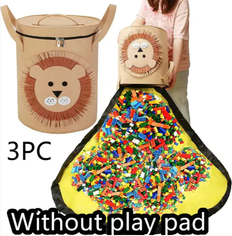 Load image into Gallery viewer, 2-in-1 Felt Toy Storage Bag &amp; Play Mat
