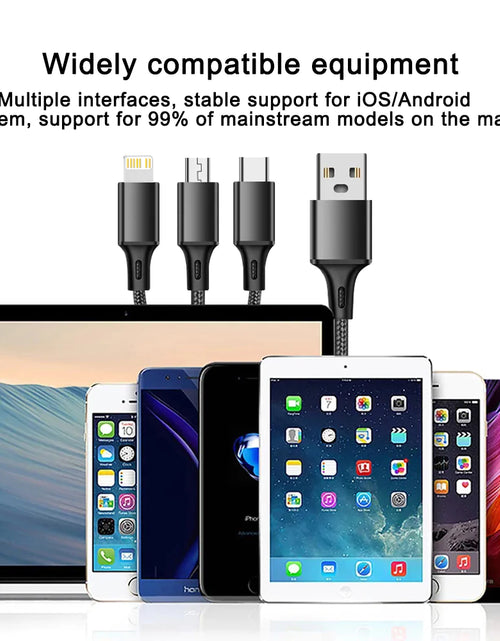 Load image into Gallery viewer, 3 in 1 Type C USB Cable
