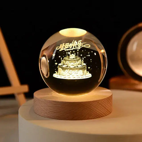Load image into Gallery viewer, 3D Night Crystal Ball
