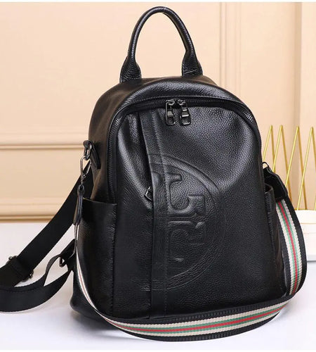 Casual Leather Backpack- Seattle