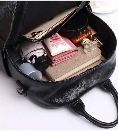 Casual Leather Backpack- Seattle