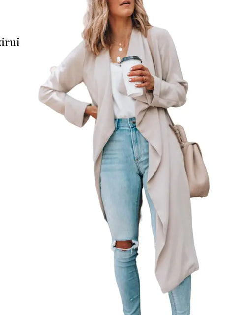 Load image into Gallery viewer, Women's Windbreaker Trench Coat
