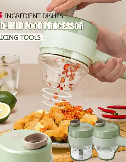 Load image into Gallery viewer, 4 In 1 Electric Vegetable Cutter Set
