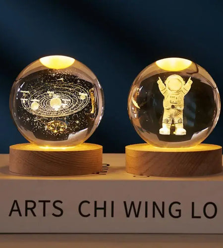 3D Night Crystal Ball