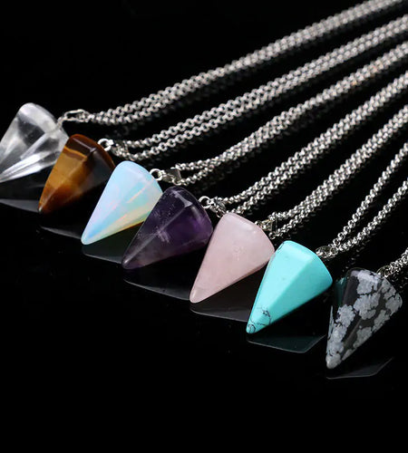 Natural Stone Pendant Necklace