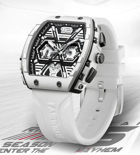 Multi-Hand Chronograph Rubber Strap